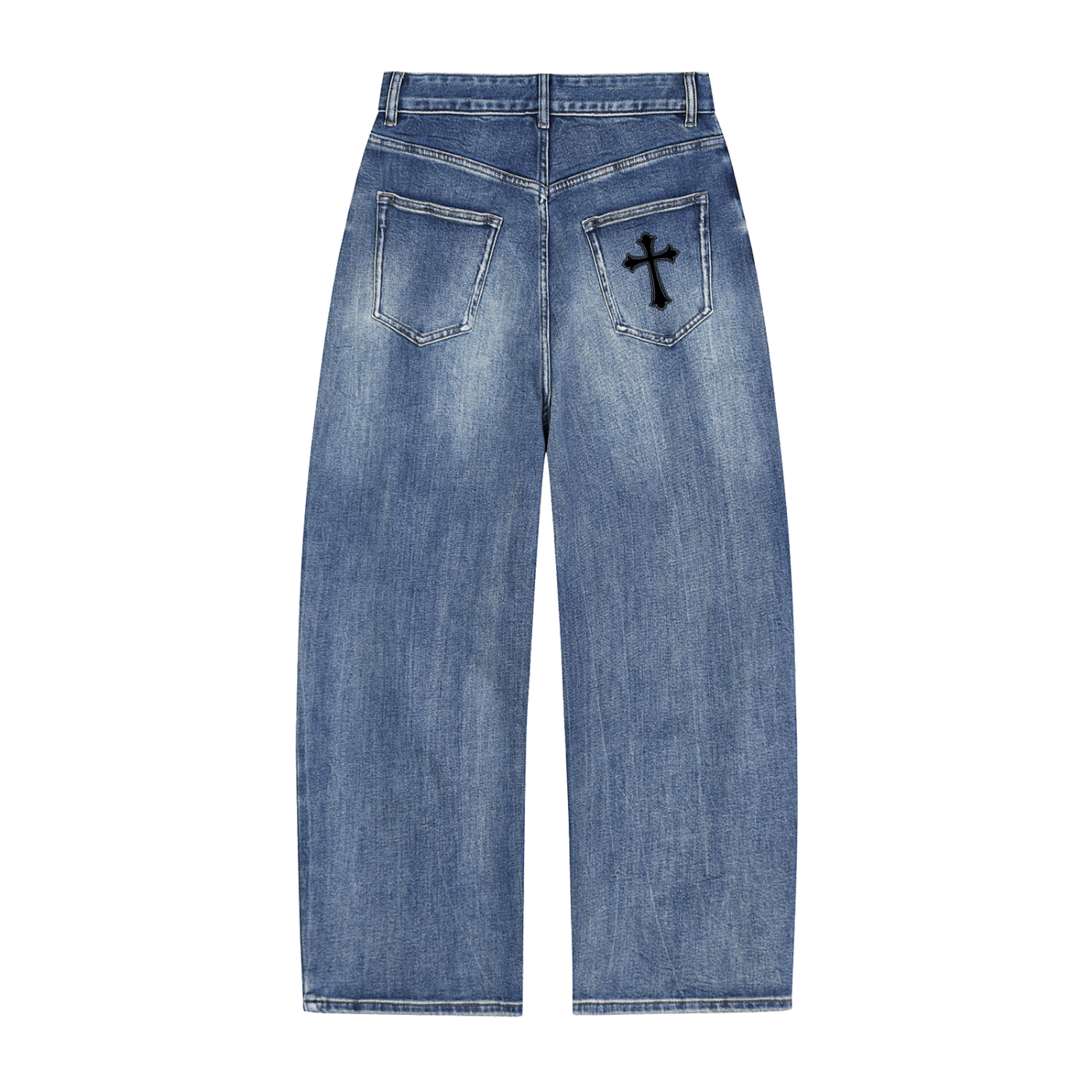 Cross Denim – Vintage Wash Wide Leg Jeans
