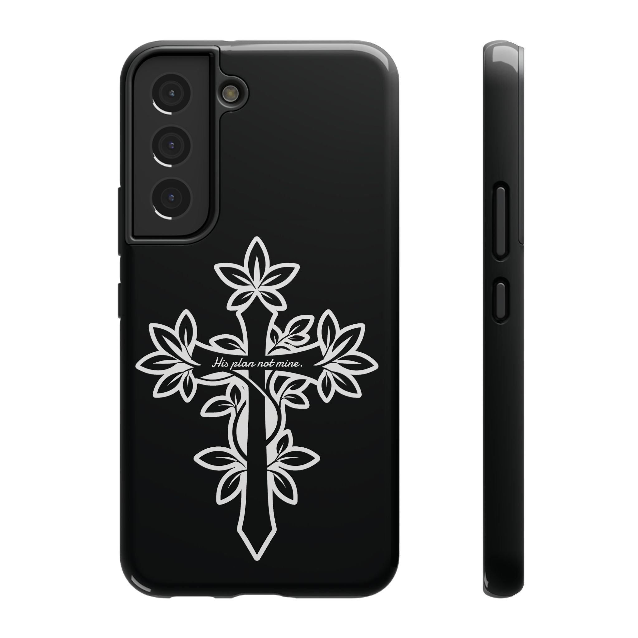 "His Plans Not Mine" Impact-Resistant Phone Case