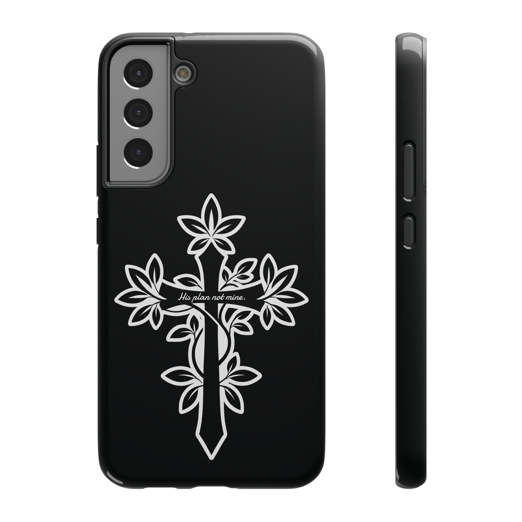 "His Plans Not Mine" Impact-Resistant Phone Case